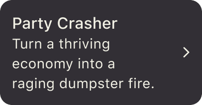 Party Crasher is one of the game scenarios that will be available in Nation Manager