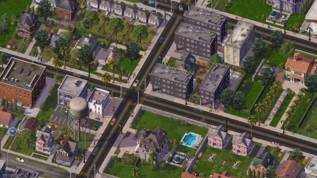 Screenshot of the classic game Sim City 4